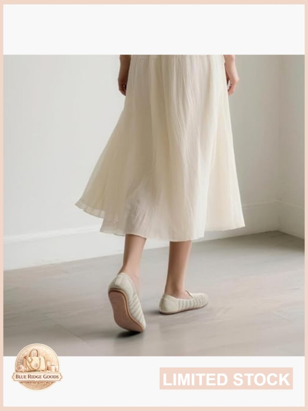 Women's Knit Flats with Arch Support, Slip-On Ballerina Shoes, Foldable & - Picture 6 of 7